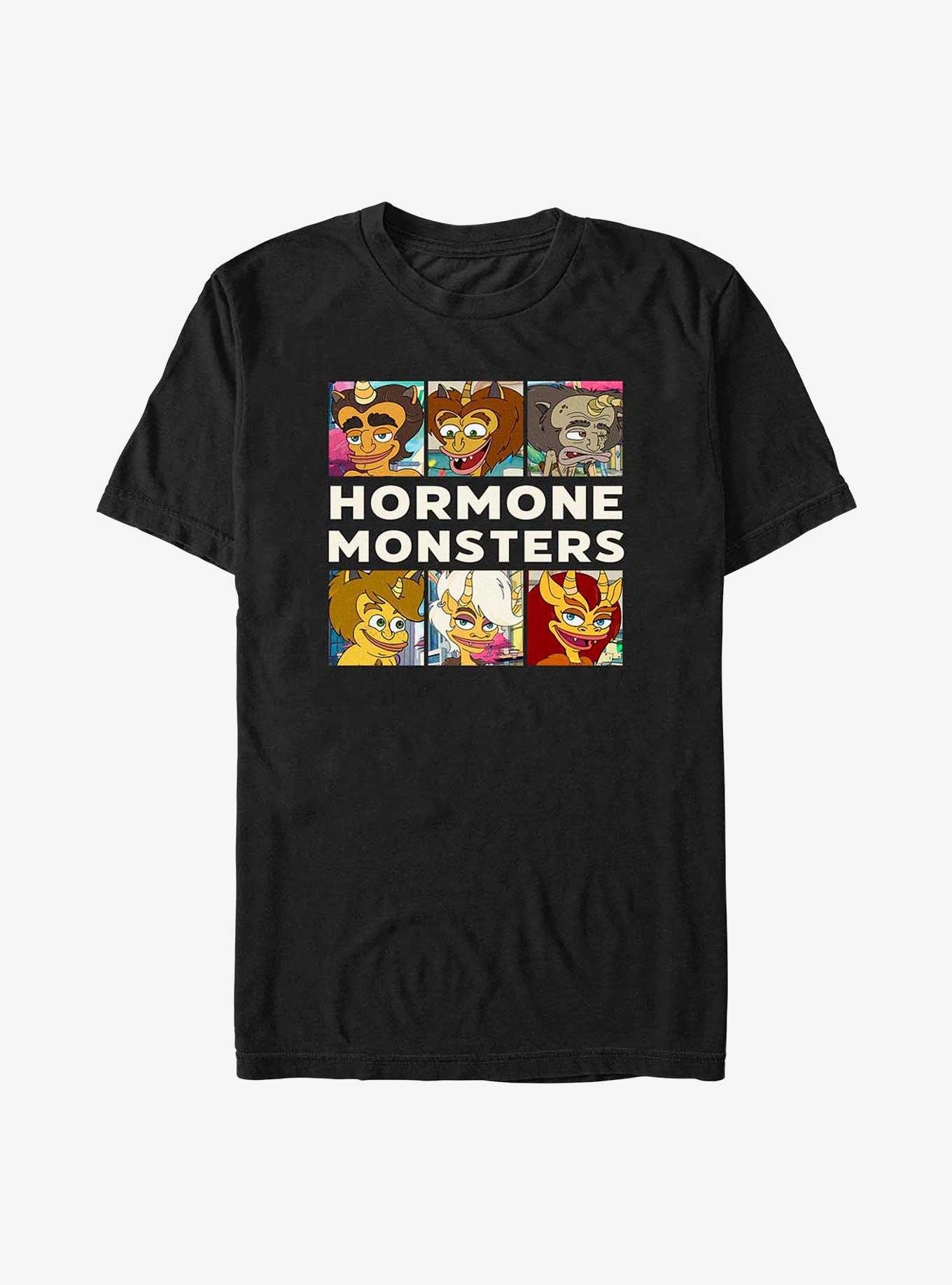 Human Resources Hormone Monsters T-Shirt, BLACK, hi-res