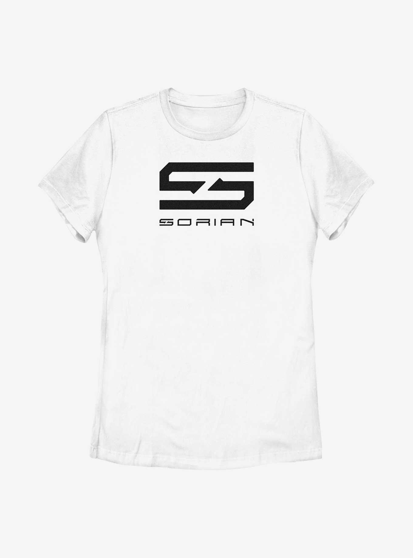 The Adam Project Sorian Technologies Emblem Womens T-Shirt, WHITE, hi-res