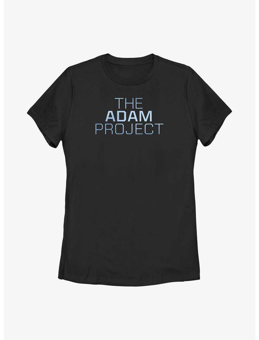 The Adam Project Stacked Logo Womens T-Shirt, BLACK, hi-res