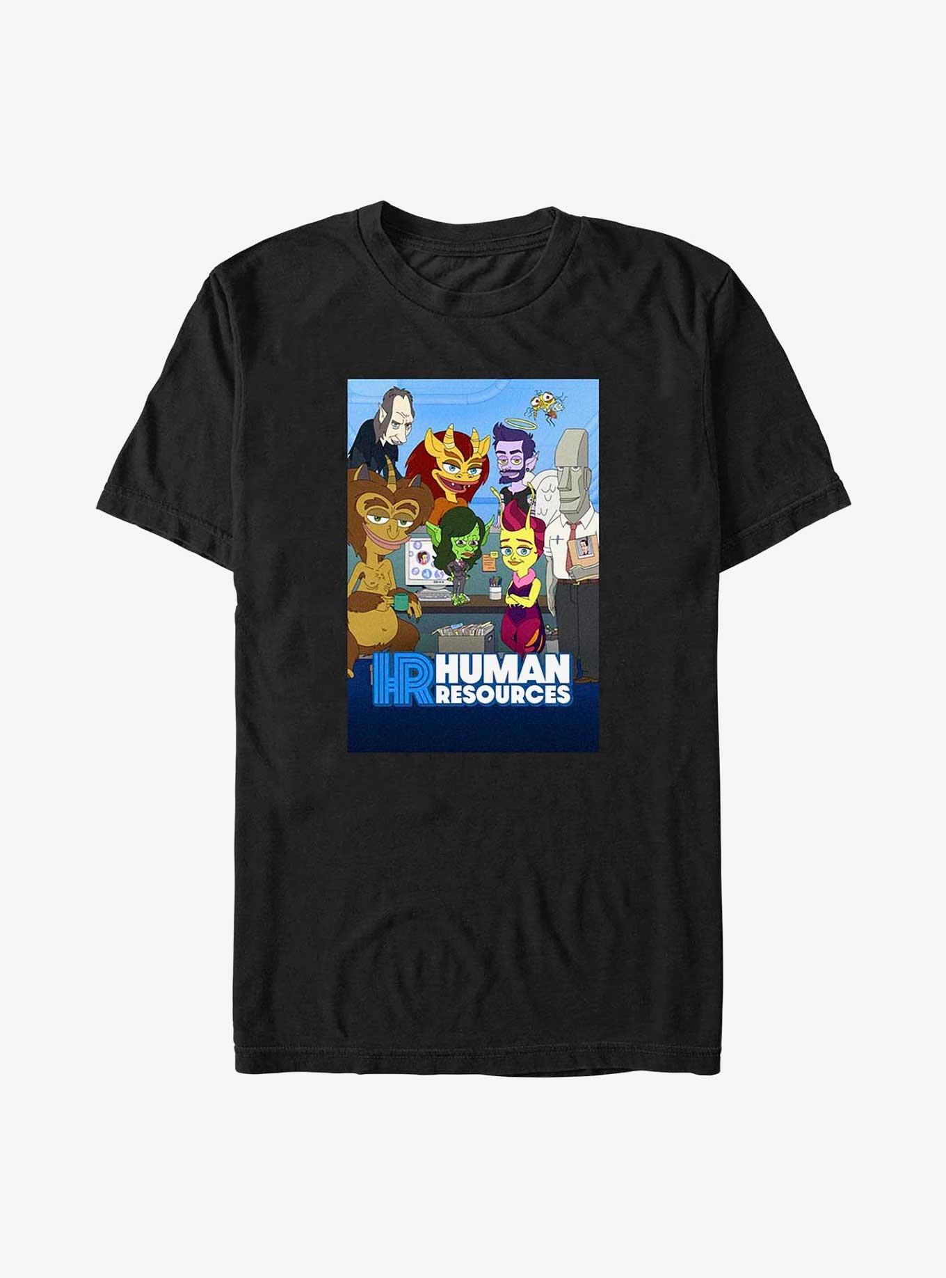 Human Resources Poster T-Shirt, BLACK, hi-res