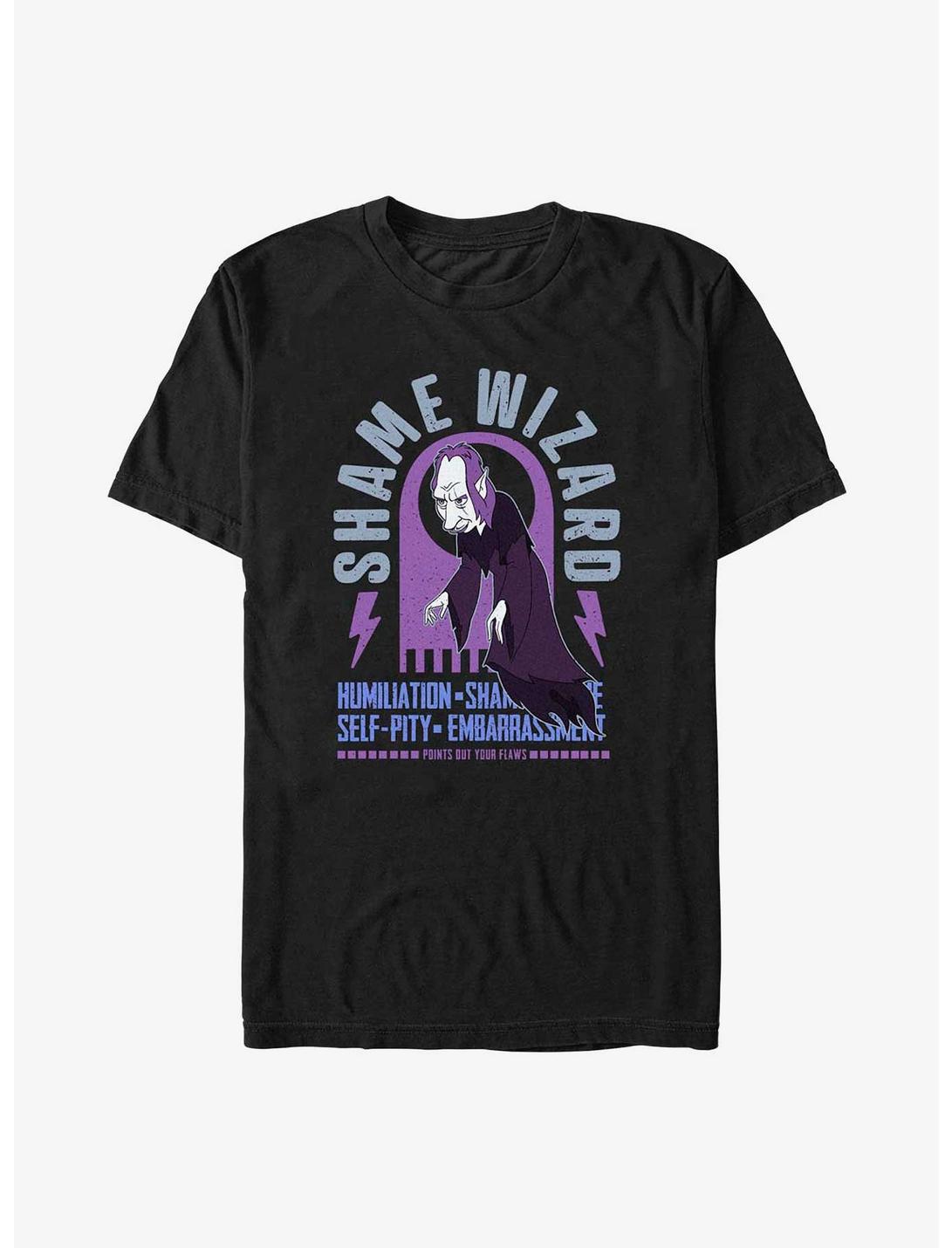 Human Resources Shame Wizard T-Shirt, BLACK, hi-res