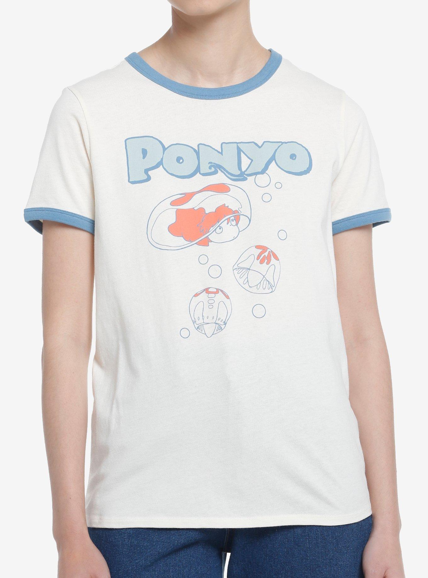 Studio Ghibli Ponyo Vintage Girls Ringer T-Shirt, , hi-res