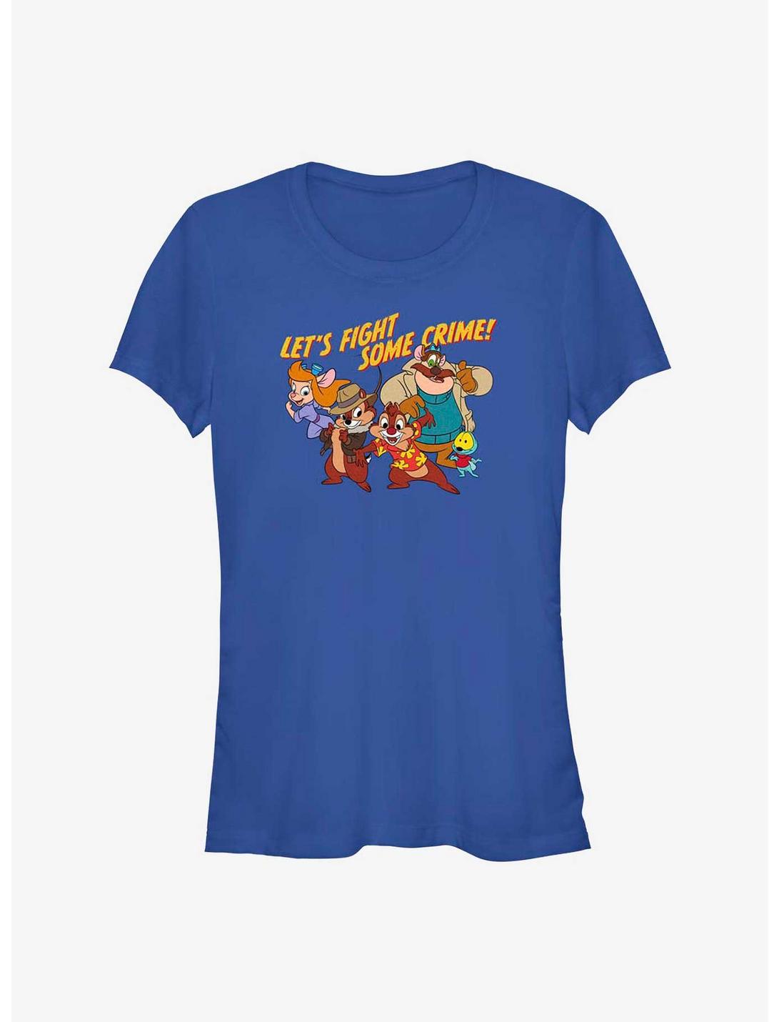 Disney Chip 'n Dale: Rescue Rangers Fight Crime Girls T-Shirt, ROYAL, hi-res