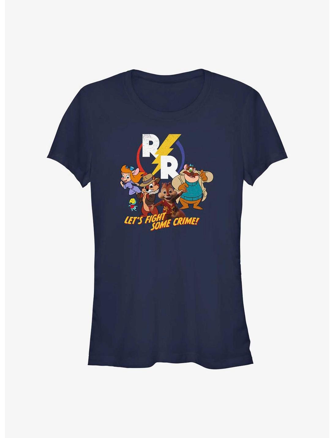 Disney Chip 'n Dale: Rescue Rangers Fight Crime Girls T-Shirt, NAVY, hi-res