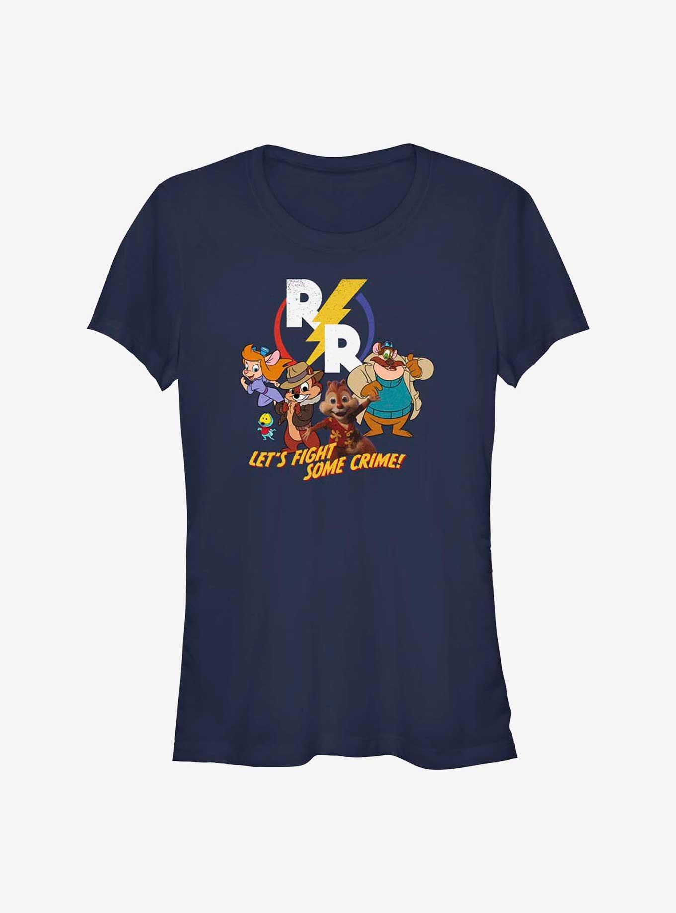 Disney Chip 'n Dale: Rescue Rangers Fight Crime Girls T-Shirt, NAVY, hi-res