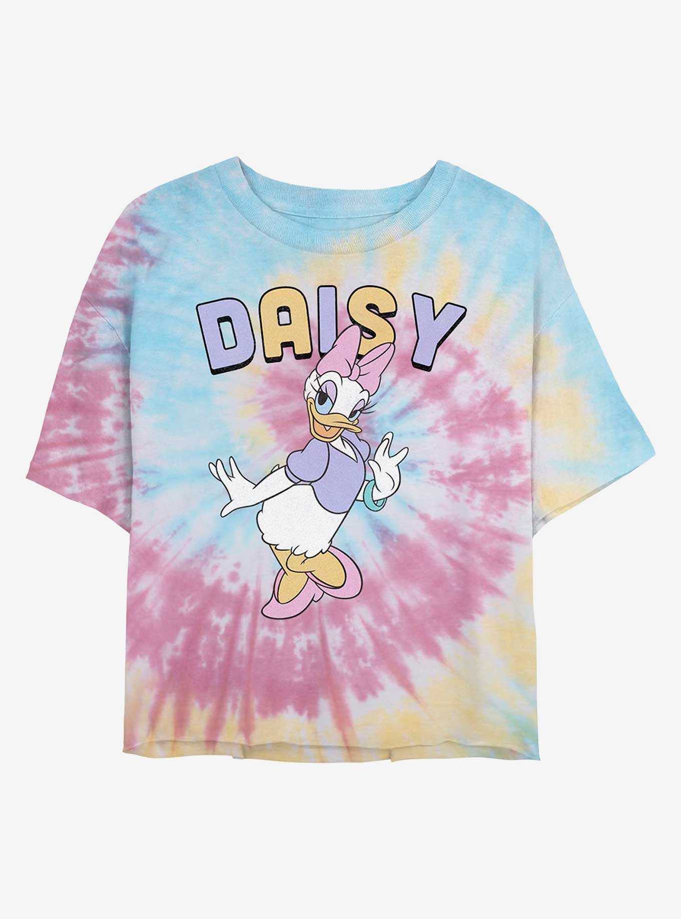 Disney Daisy Duck Daisy Tie Dye Crop Girls T-Shirt, , hi-res