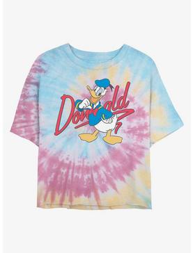 Disney Donald Duck Signature Donald Tie Dye Crop Girls T-Shirt, , hi-res