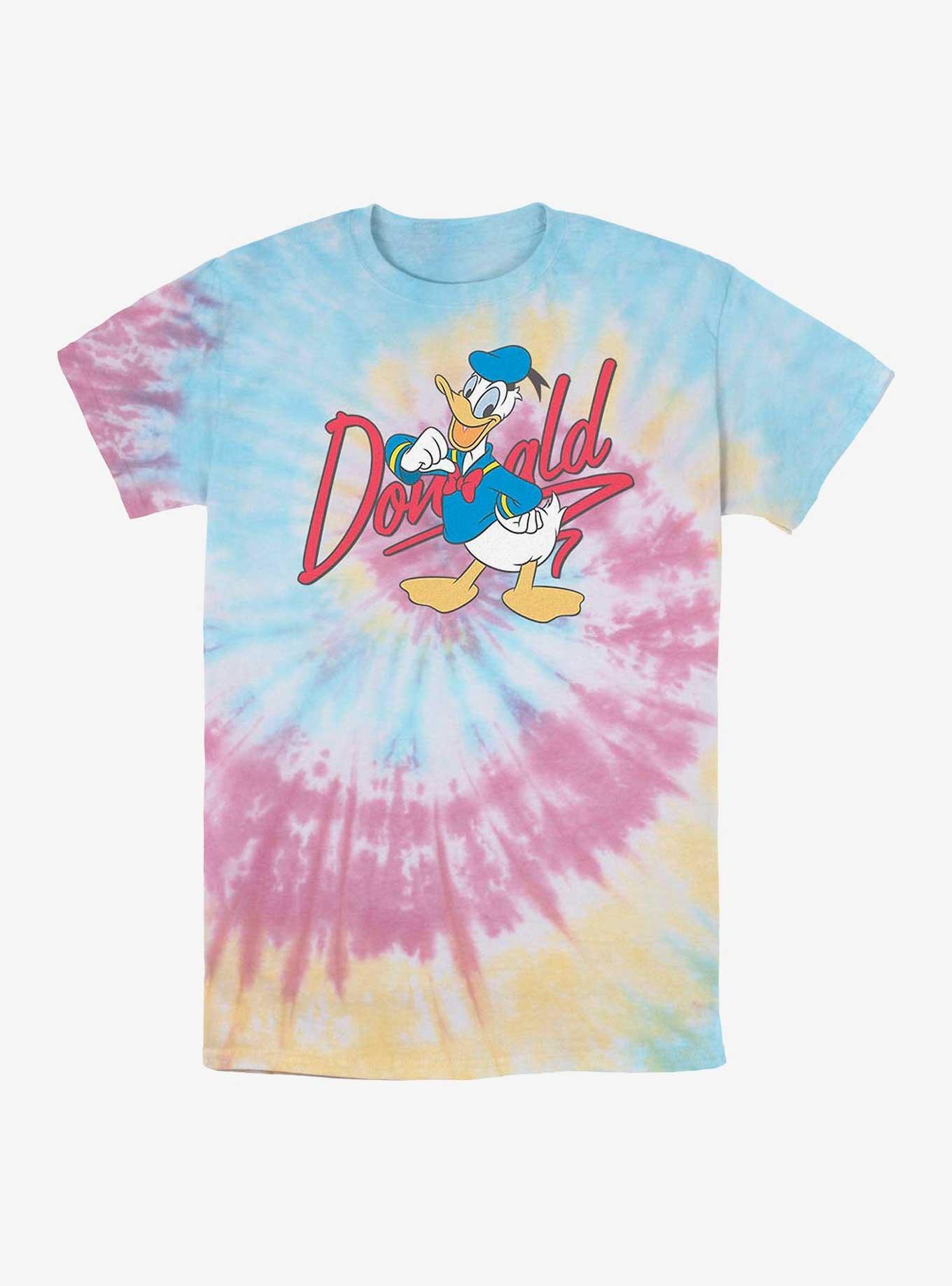 Disney Donald Duck Signature Donald Tie Dye T-Shirt, BLUPNKLY, hi-res