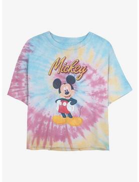 Disney Mickey Mouse Mickey Pose Tie Dye Crop Girls T-Shirt, , hi-res