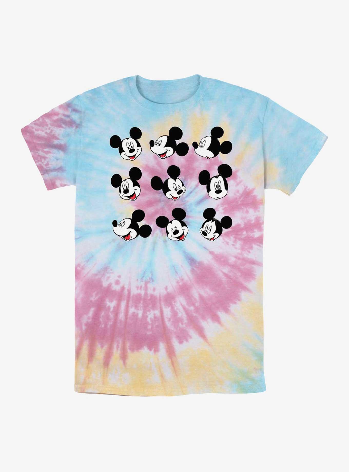 Disney Mickey Mouse Mickey Expressions Tie Dye T-Shirt
