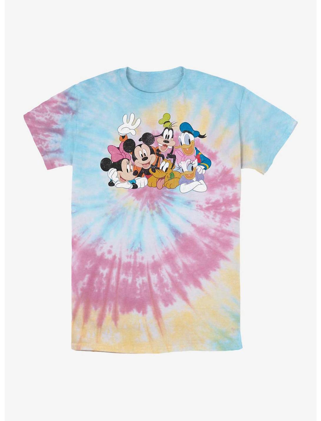 Disney Mickey Mouse & Friends Smiling Tie Dye T-Shirt, BLUPNKLY, hi-res
