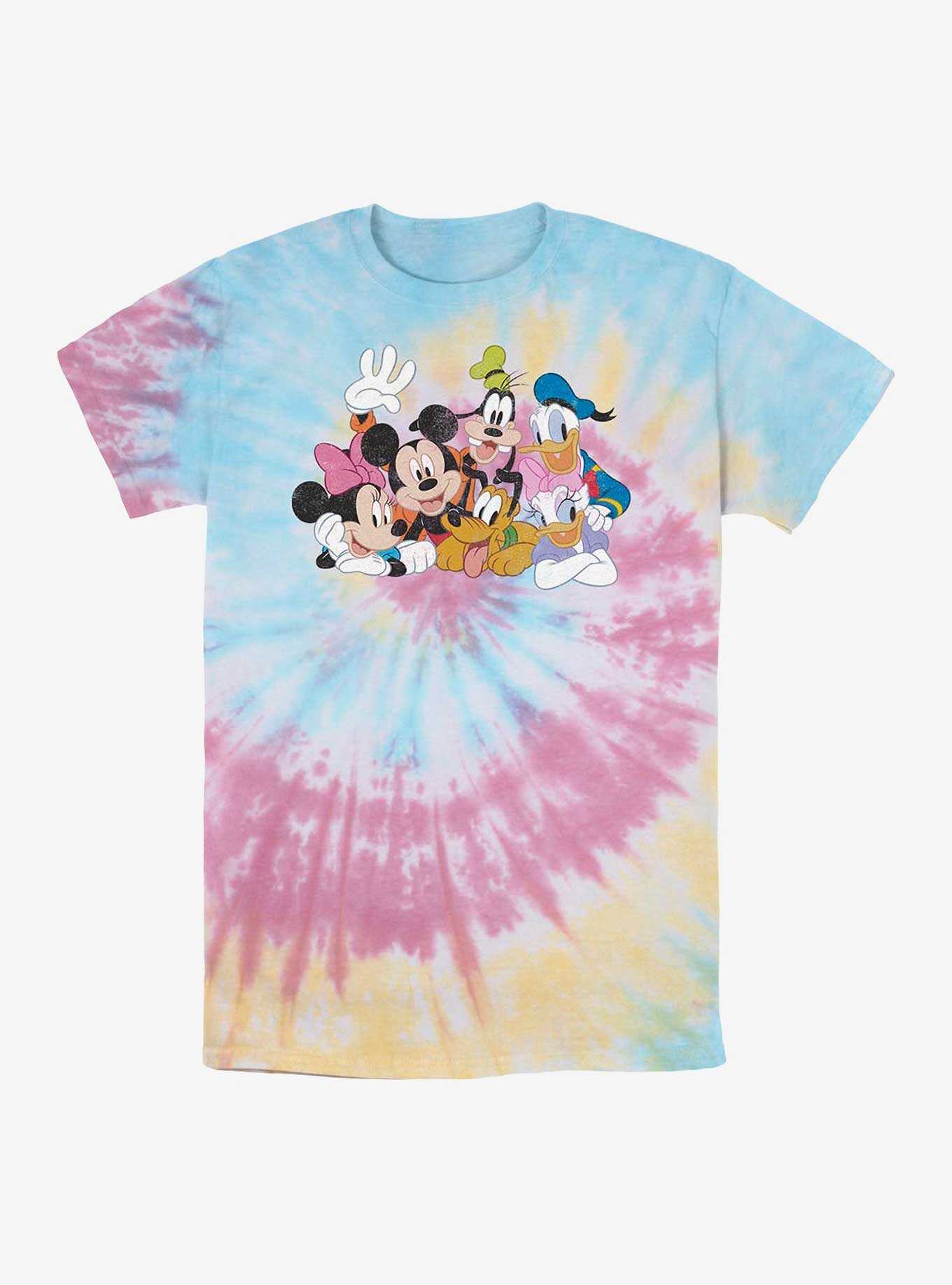 Disney Mickey Mouse & Friends Smiling Tie Dye T-Shirt, , hi-res