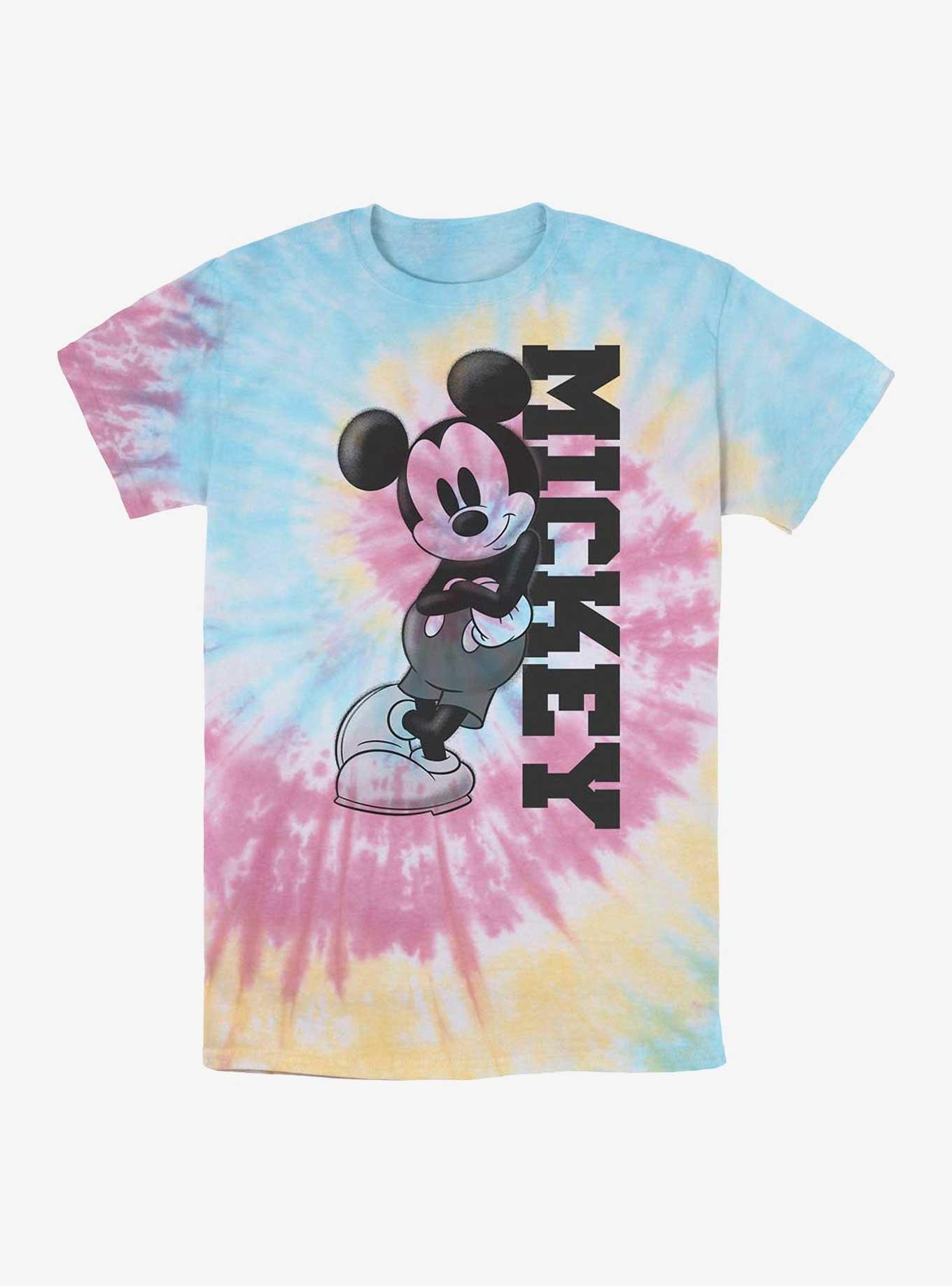 Disney Mickey Mouse Mickey Lean Tie Dye T-Shirt, BLUPNKLY, hi-res