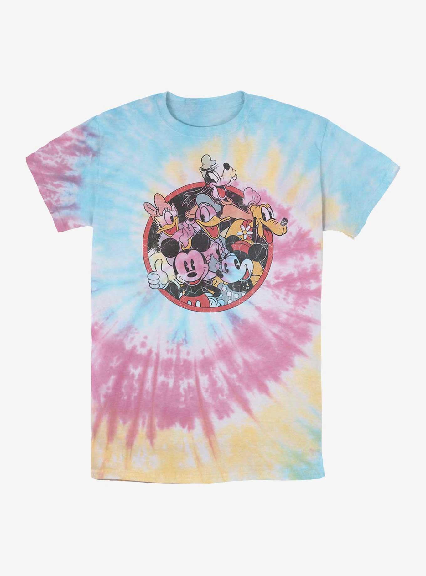 Disney Mickey Mouse Retro Groupie Tie Dye T-Shirt, BLUPNKLY, hi-res