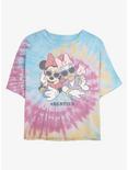 Disney Minnie Mouse & Daisy Duck Besties Tie Dye Crop Girls T-Shirt, BLUPNKLY, hi-res