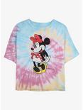 Disney Minnie Mouse Classic Minnie Tie Dye Crop Girls T-Shirt, BLUPNKLY, hi-res