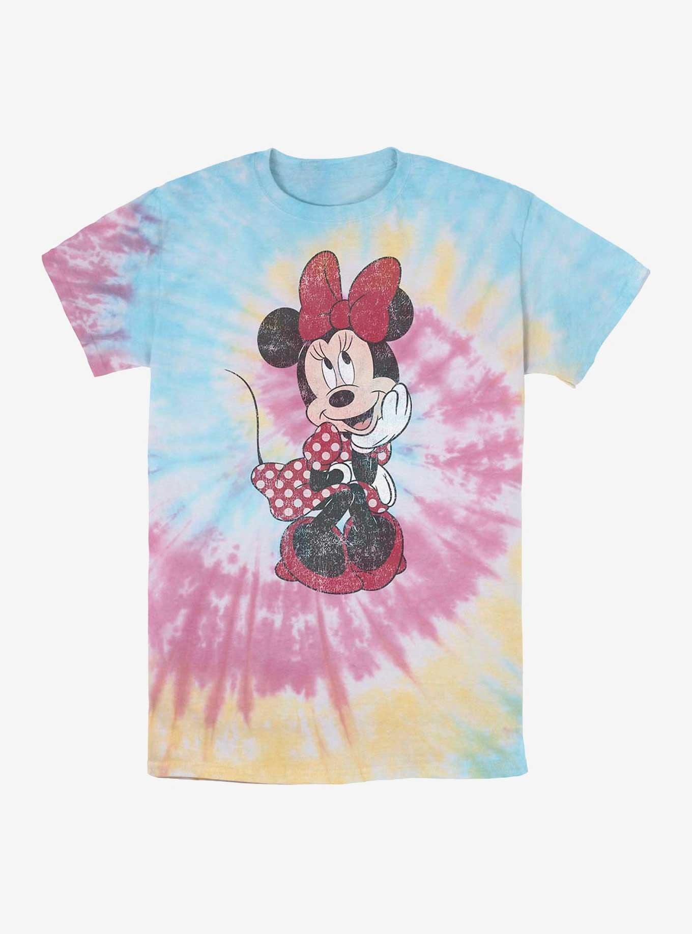 Disney Minnie Mouse Polka Dot Minnie Tie Dye T-Shirt, BLUPNKLY, hi-res