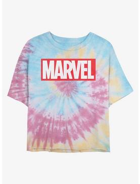Marvel Logo Tie Dye Crop Girls T-Shirt, , hi-res