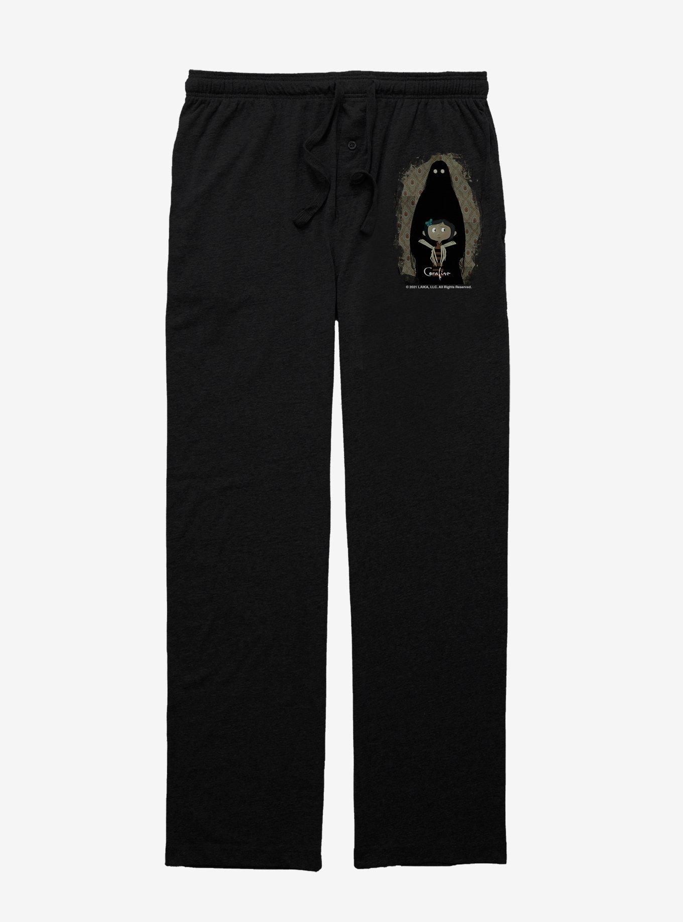 Coraline Ghost Shadow Pajama Pants, BLACK, hi-res