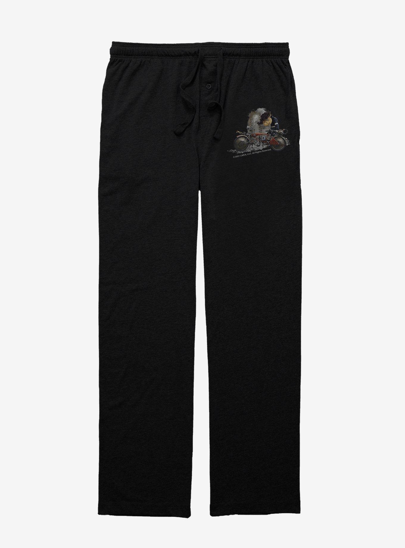 Coraline Wybie Bike Pajama Pants, BLACK, hi-res