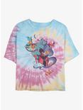 Disney Aladdin Vintage Poster Tie Dye Crop Girls T-Shirt, BLUPNKLY, hi-res