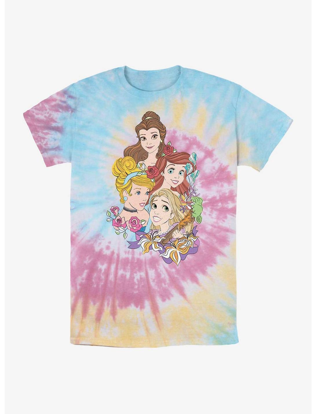 Disney Princesses Portrait Tie Dye T-Shirt, BLUPNKLY, hi-res