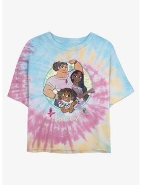 Disney Encanto Sisters Tie Dye Crop Girls T-Shirt, , hi-res