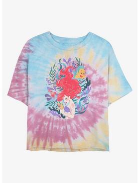 Disney The Little Mermaid Leafy Ariel Tie Dye Crop Girls T-Shirt, , hi-res