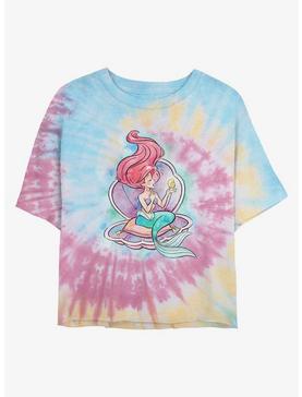 Disney The Little Mermaid Shining Voice Tie Dye Crop Girls T-Shirt, , hi-res