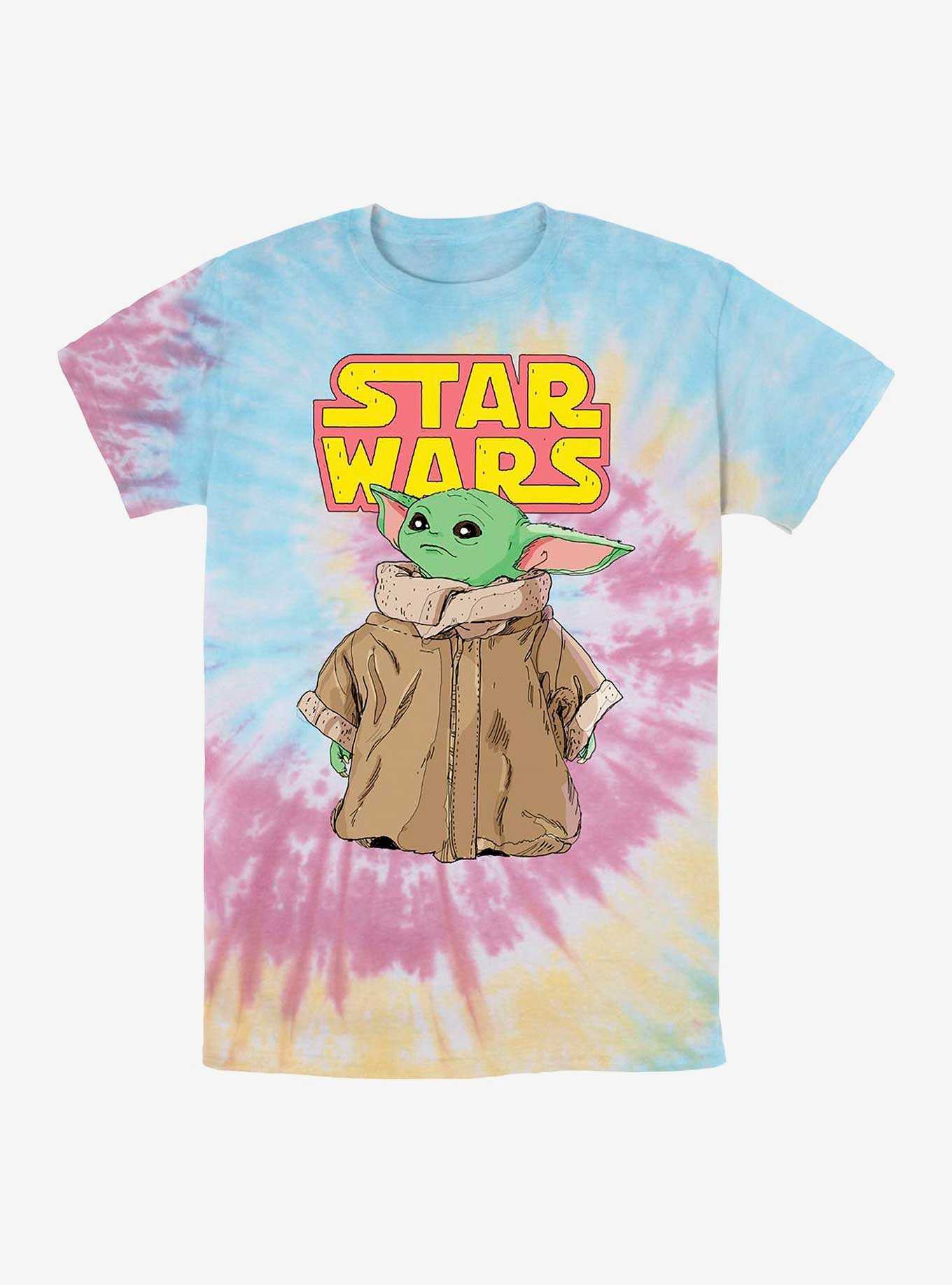 Star Wars The Mandalorian Logo Child Gaze Tie Dye T-Shirt, , hi-res