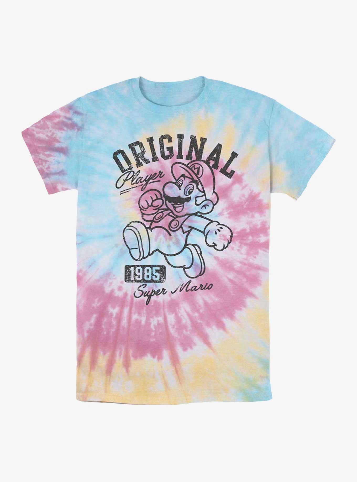 Nintendo Mario Original Plumber Tie Dye T-Shirt, , hi-res