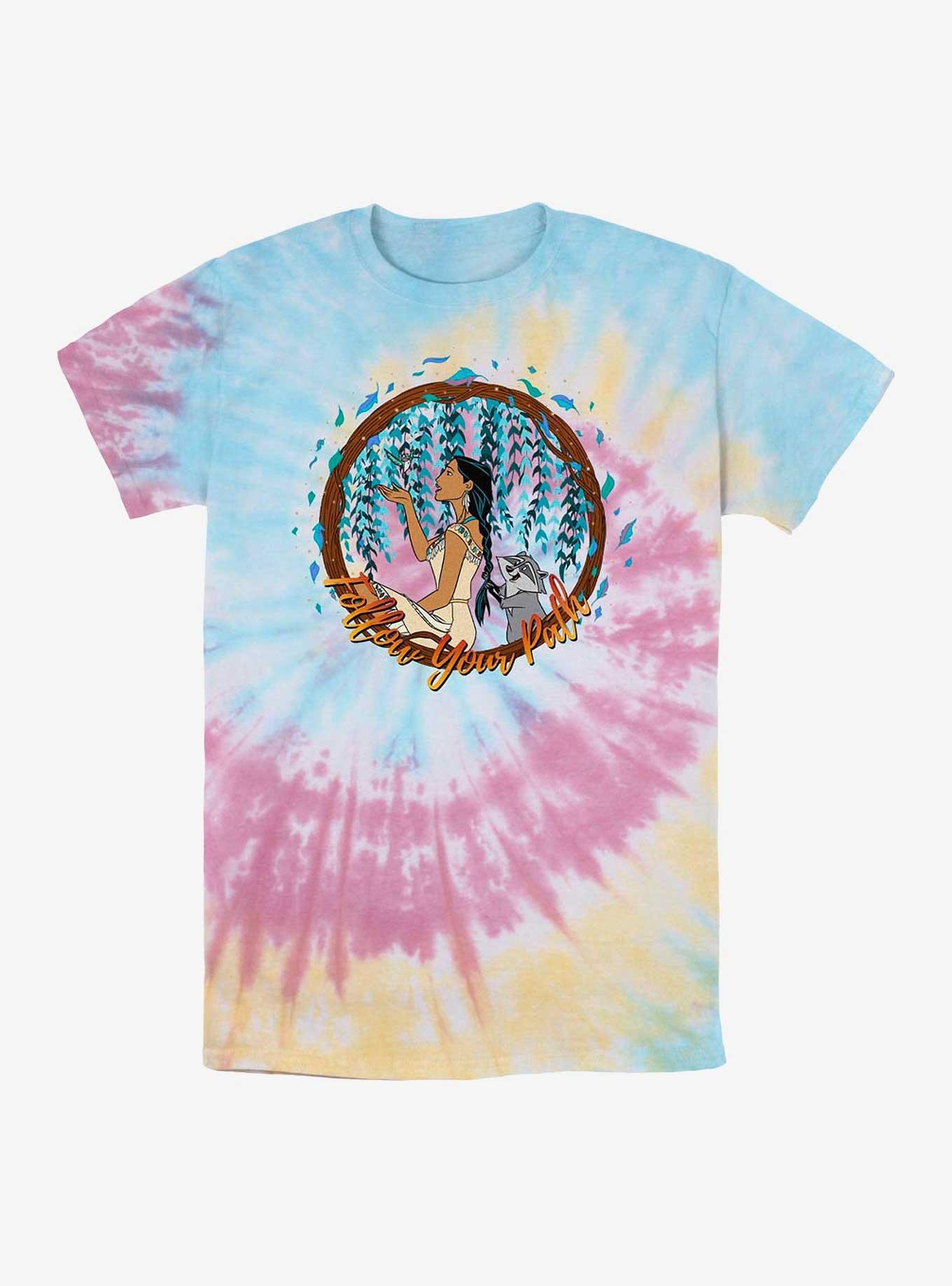 Disney Pocahontas Follow Your Path Tie Dye T-Shirt, BLUPNKLY, hi-res