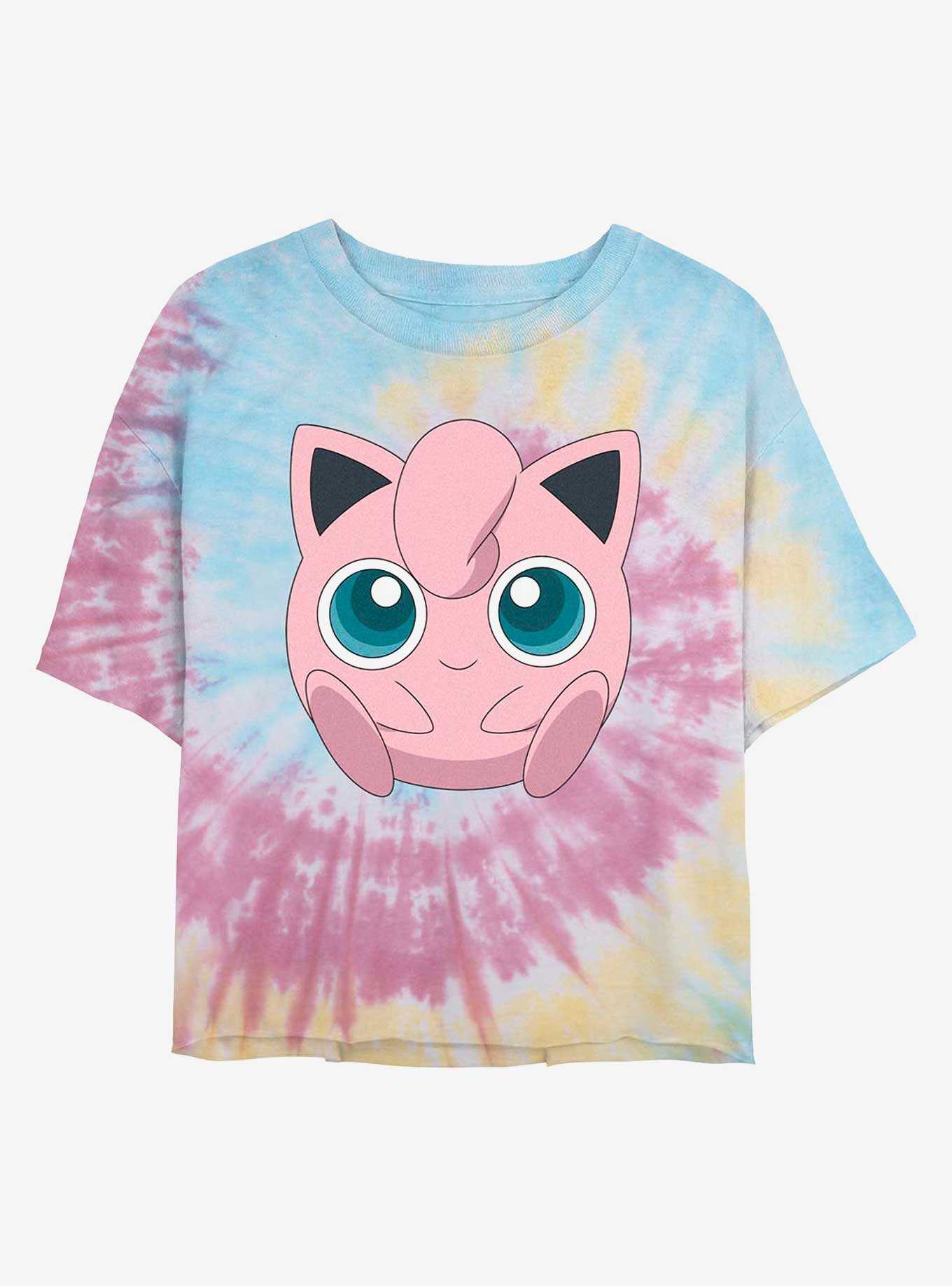 Pokemon Jigglypuff Tie Dye Crop Girls T-Shirt, , hi-res