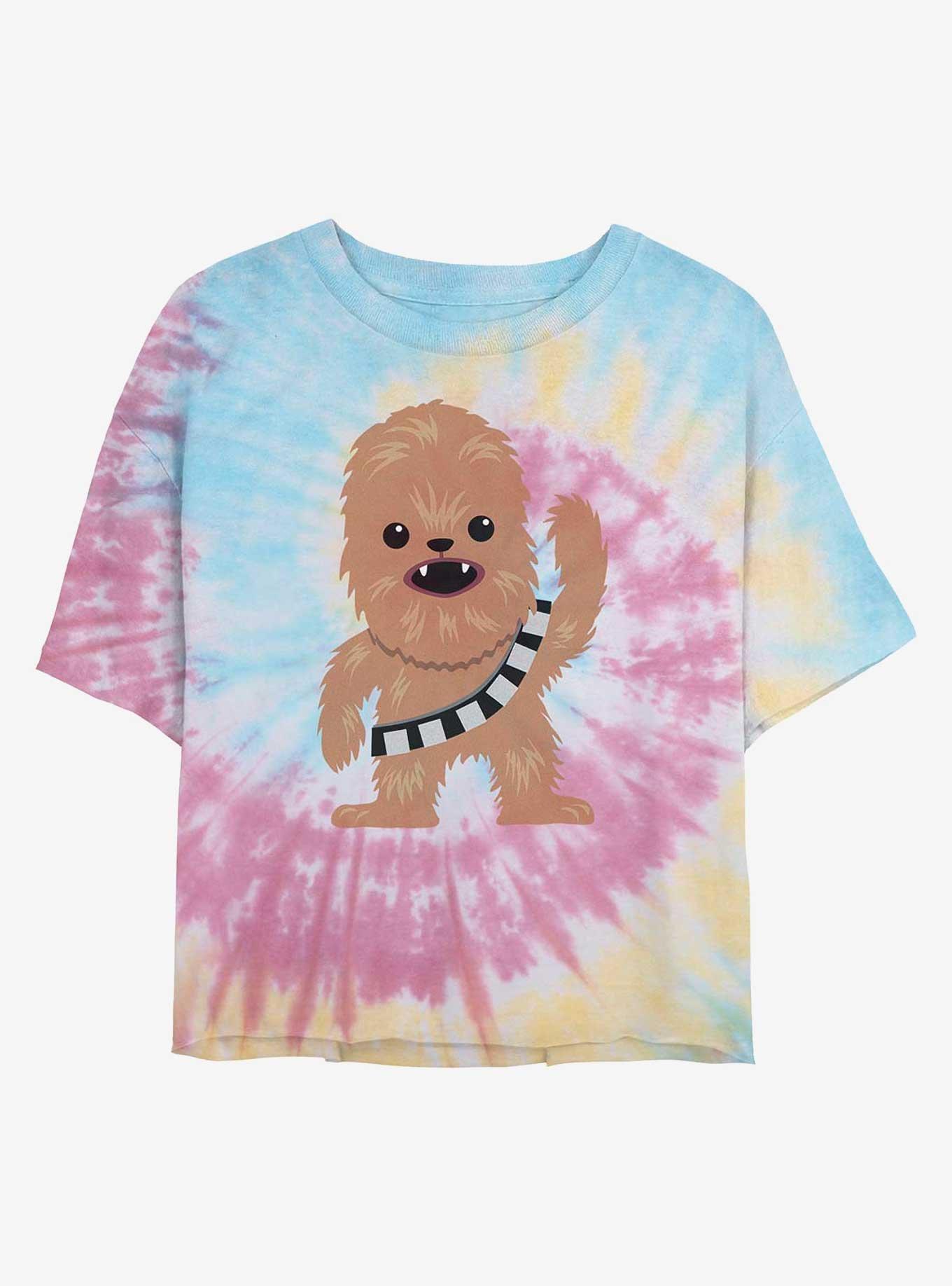 Star Wars Chewie Kawaii Tie Dye Crop Girls T-Shirt, BLUPNKLY, hi-res