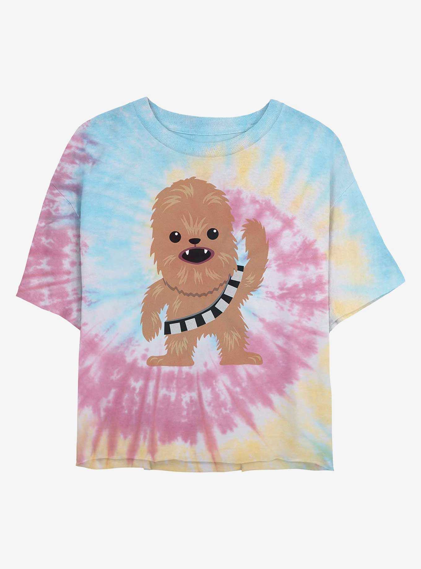 Star Wars Chewie Kawaii Tie Dye Crop Girls T-Shirt, , hi-res