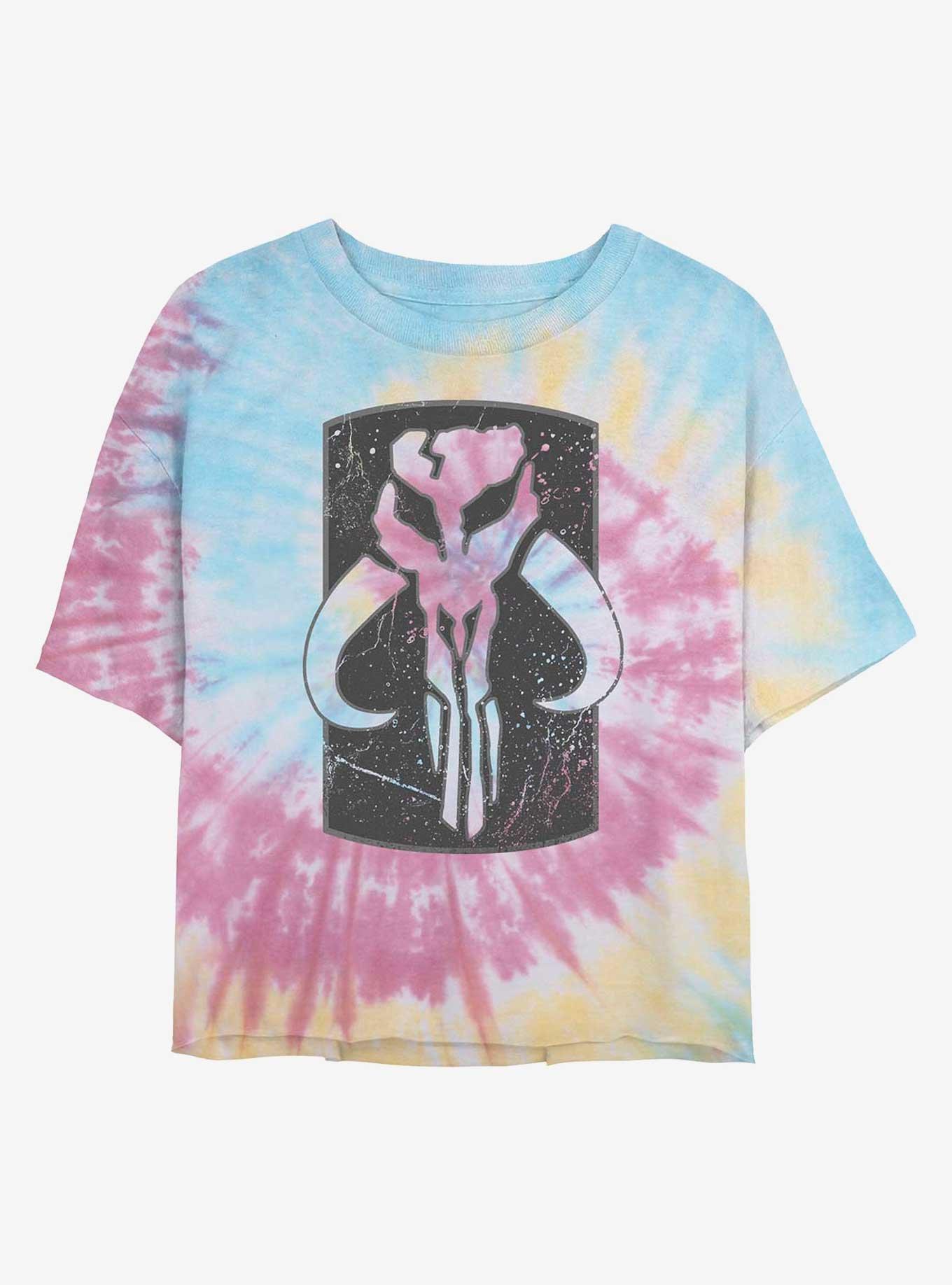 Star Wars Crest Bantha Tie Dye Crop Girls T-Shirt