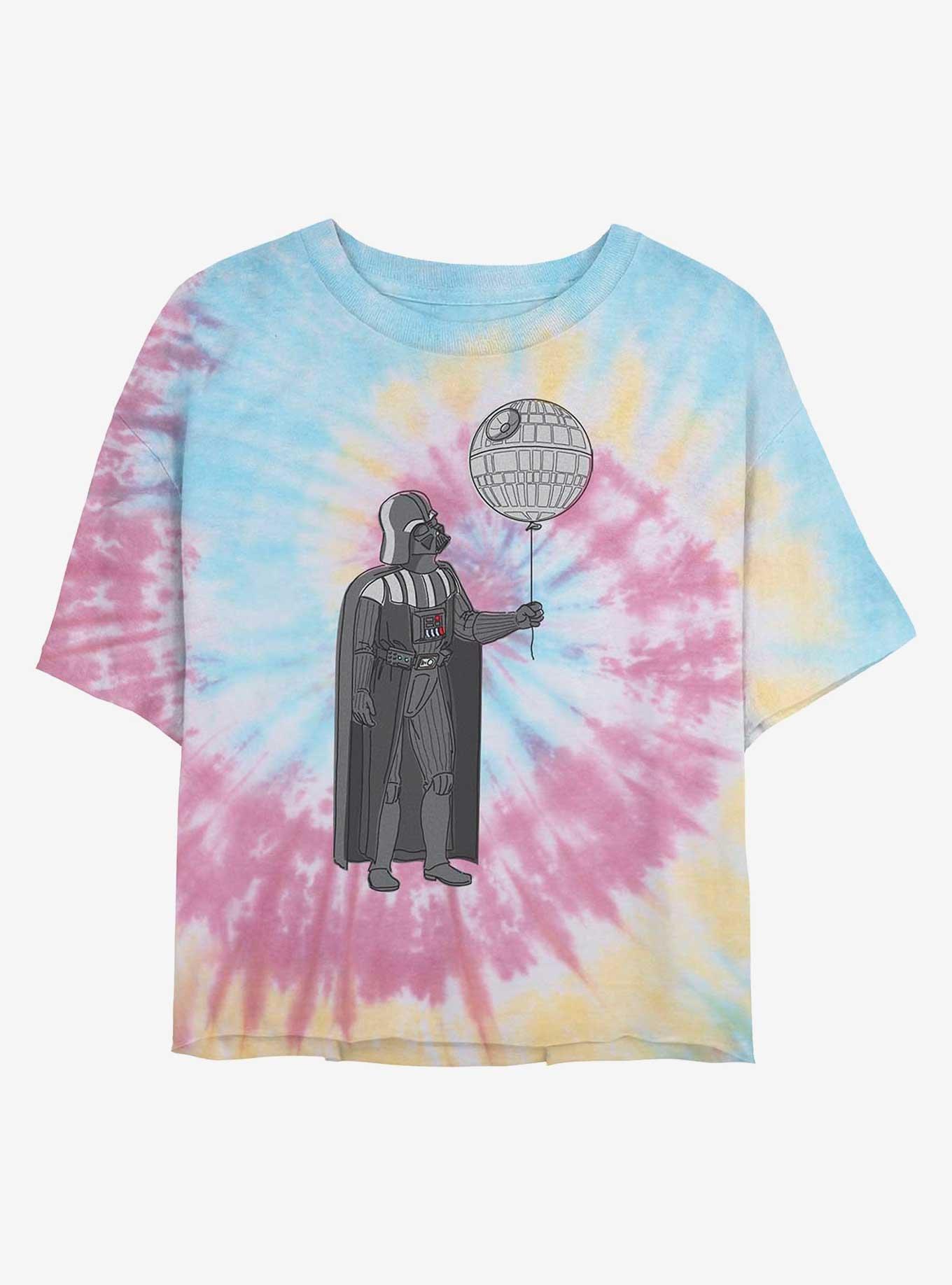 Star Wars Death Balloon Tie Dye Crop Girls T-Shirt, , hi-res