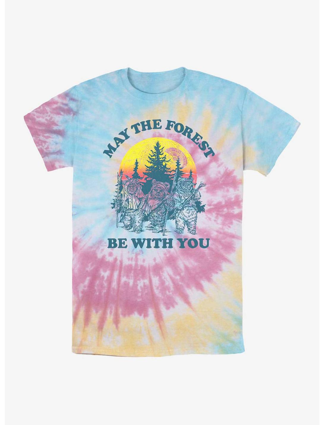 Star Wars Ewok Forest Be With You Tie Dye T-Shirt, BLUPNKLY, hi-res