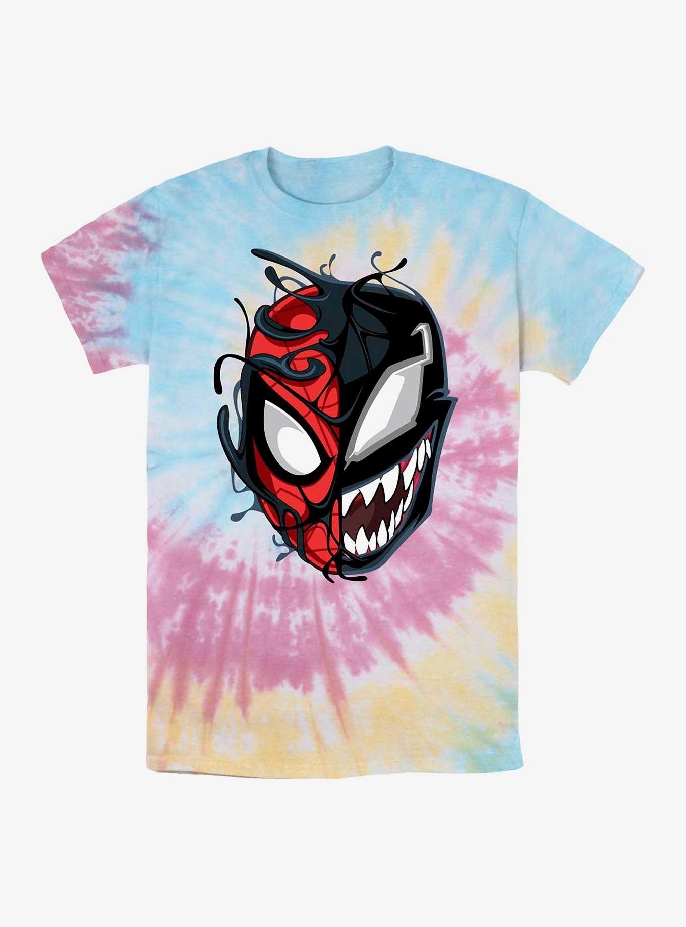 Marvel Venom Peter Venom Split Tie Dye T-Shirt, BLUPNKLY, hi-res