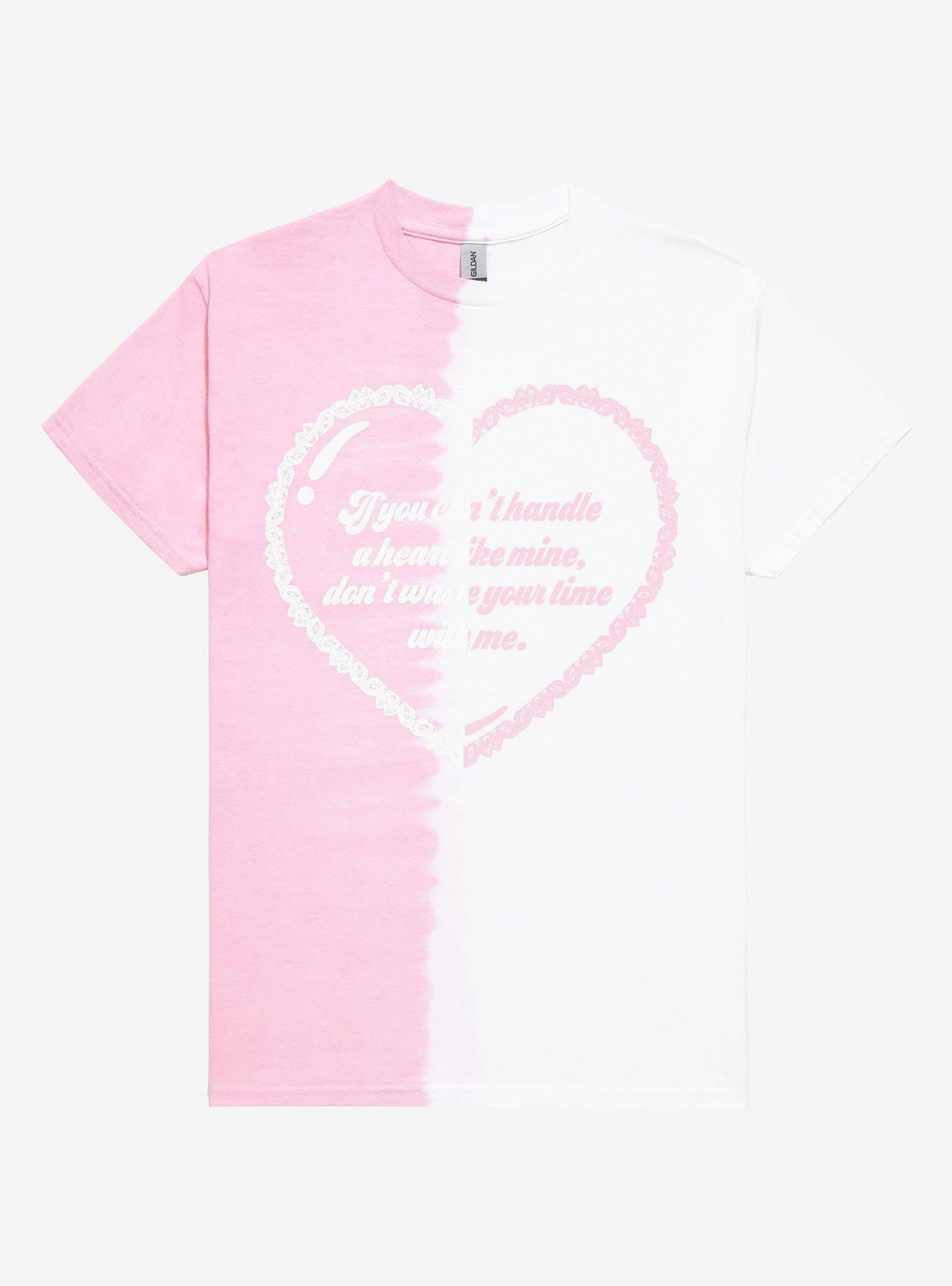 Melanie Martinez High School Sweethearts Lyrics Split Dye Boyfriend Fit Girls T-Shirt, , hi-res