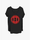 Marvel Black Widow Power of Black Widow Girls T-Shirt Plus Size, BLACK, hi-res