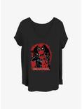 Marvel Deadpool Mercenary Girls T-Shirt Plus Size, BLACK, hi-res