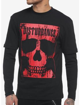 Disturbance Skull Twofer Long-Sleeve T-Shirt, , hi-res