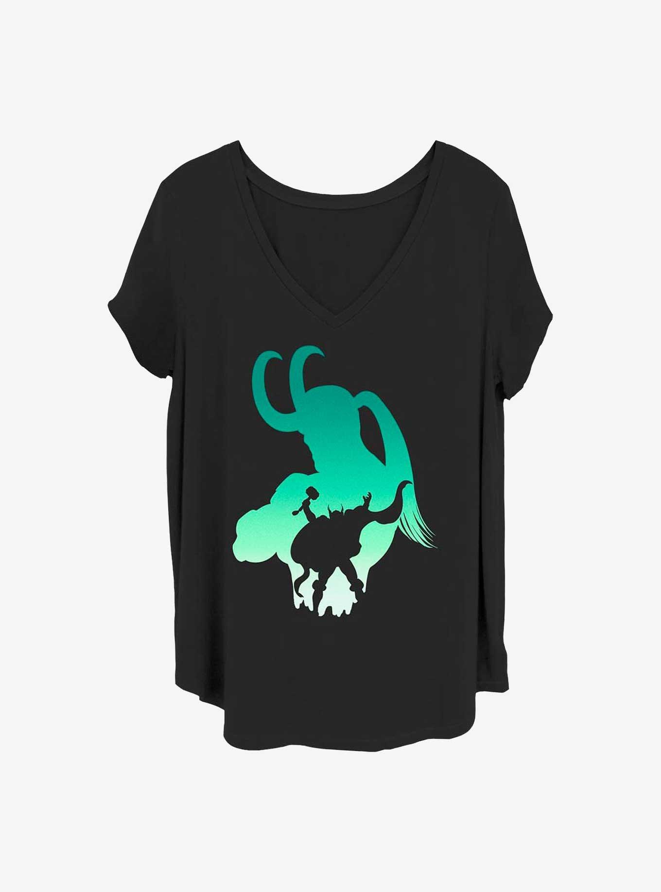 Marvel Loki Thor Knockout Girls T-Shirt Plus Size, , hi-res