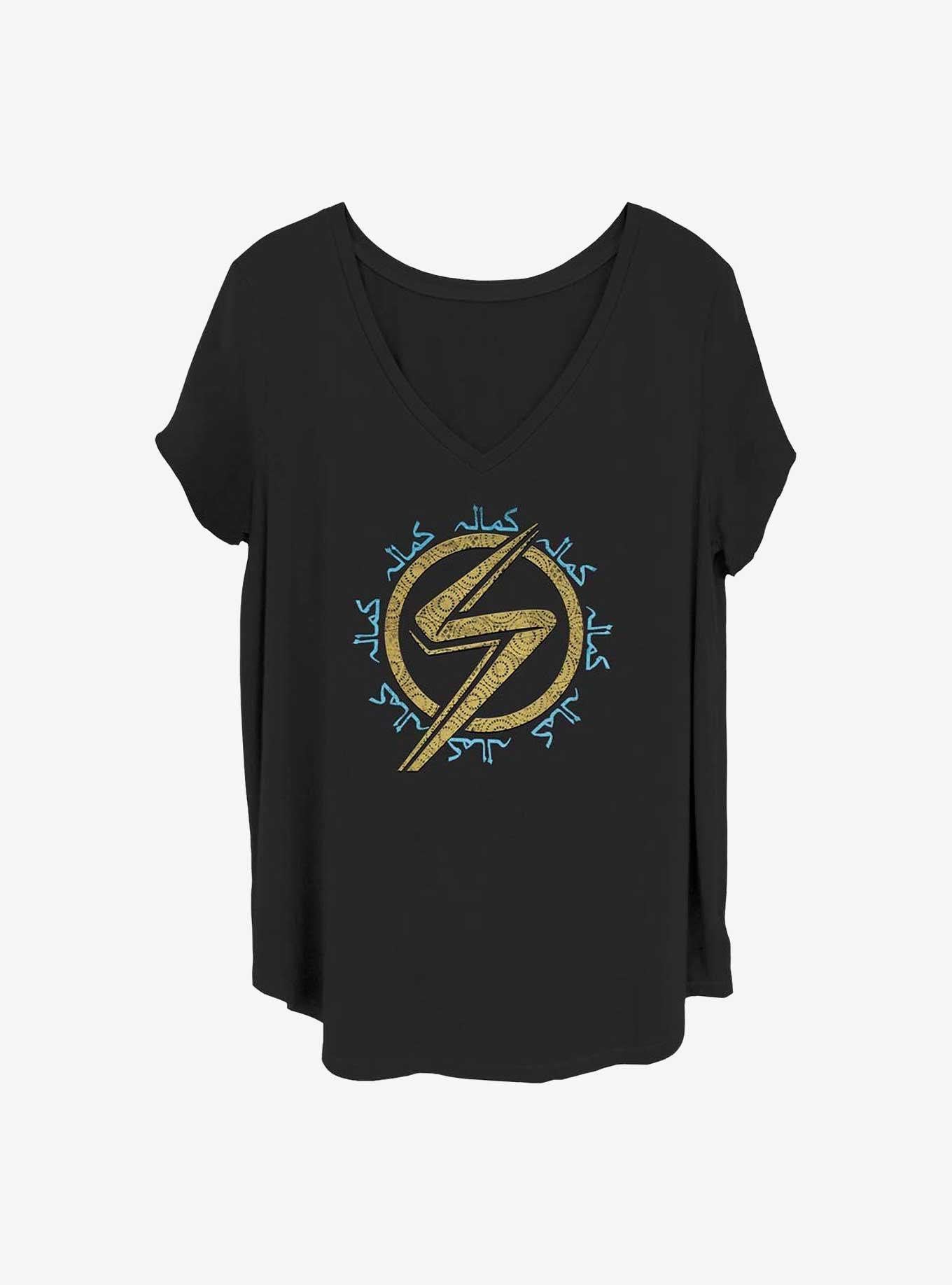 Marvel Ms. Marvel Icon Girls T-Shirt Plus Size, BLACK, hi-res