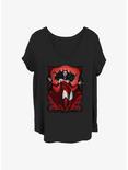 Marvel Scarlet Witch Scarlet Red Girls T-Shirt Plus Size, BLACK, hi-res