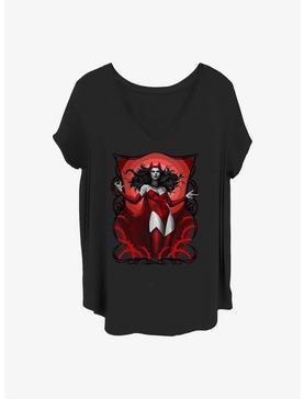 Marvel Scarlet Witch Scarlet Red Girls T-Shirt Plus Size, , hi-res