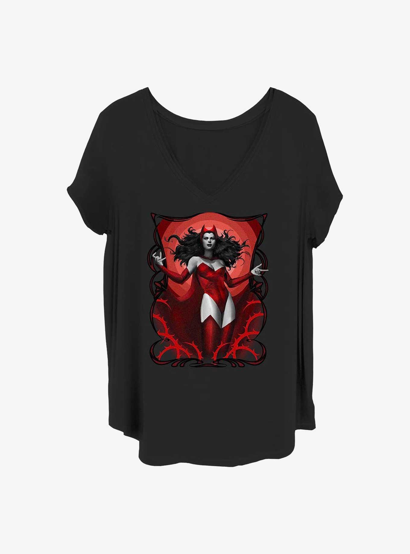 Marvel Scarlet Witch Scarlet Red Girls T-Shirt Plus Size, , hi-res