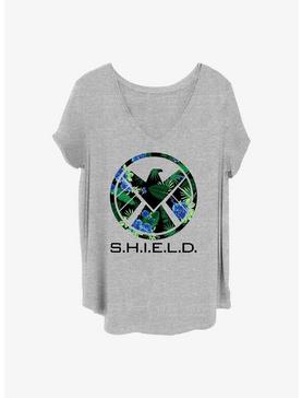 Marvel Agents of S.H.I.E.L.D Floral Shield Girls T-Shirt Plus Size, , hi-res