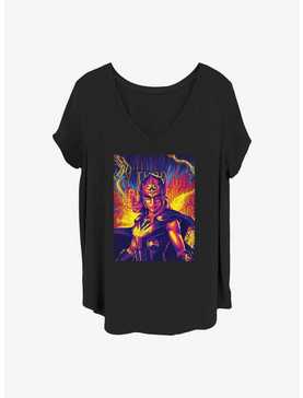 Marvel Thor: Love and Thunder Mighty Hero Lightning Girls T-Shirt Plus Size, , hi-res